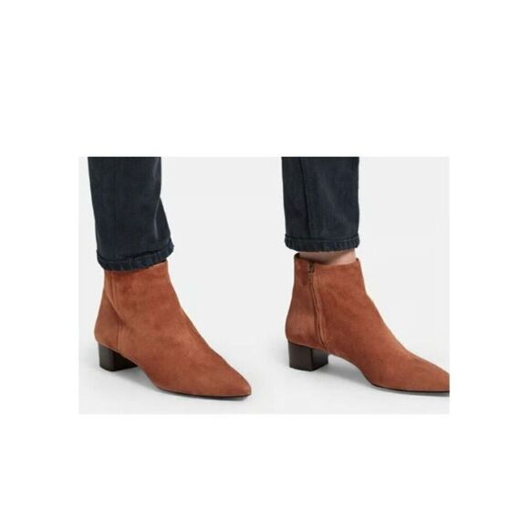 Theory‎ Braxia Suede Short Boot Dove Grey Size 40 US 10 - Picture 11 of 12